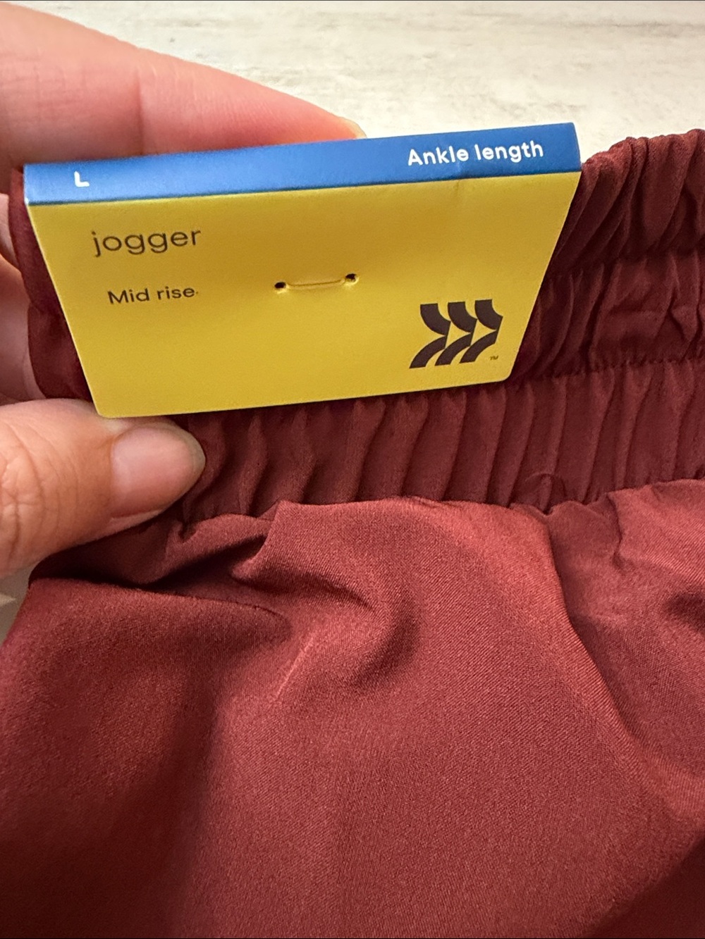 all in motion Burgundy Drawstring Jogger Pants - Picture 6 of 10